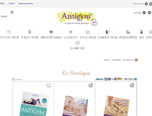 Tablet Screenshot of books-cd-dvd-antigymnastique.com